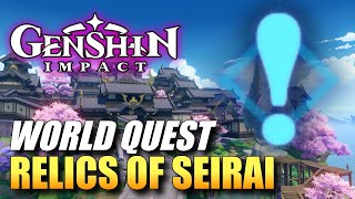 Genshin Impact  Relics Of Seirai  Puzzle Solution World Quest Guide [upl. by Viquelia]