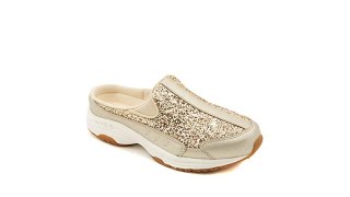 easy spirit Traveltime Leather Glitter Clog [upl. by Eneloc]