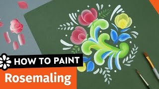 How to Paint Rosemaling  Sea Lemon [upl. by Llennaj]