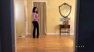 Grapevines Basic Right amp Left – How To Do Grapevines – Line Dance [upl. by Hanzelin818]