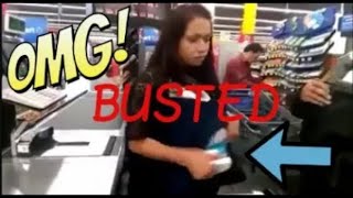 Walmart Shoppers BUSTED For Shoplifting [upl. by Asetal744]