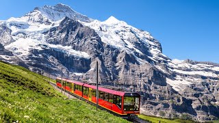 Jungfraubahn Train Ride from Grindelwald to Jungfraujoch  Switzerland [upl. by Ekaterina]