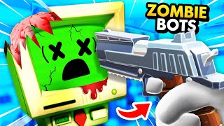 NEW Destroying INFINITE ZOMBIE JOB BOTS In VR Funny Job Simulator Gameplay [upl. by Esidarap]