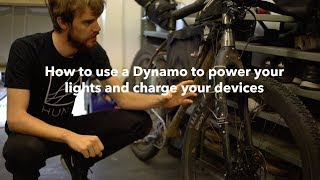 How to use a Dynamo hub to power your lights and charge your devices [upl. by Quickel]