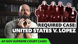 The United States v Lopez EXPLAINED AP Gov Required Supreme Court Cases [upl. by Kondon645]