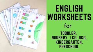 Daily Practice English Worksheets for Toddler Nursery LKG UKG Kindergarten Preschool  1 [upl. by Anstus]