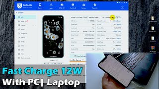 iPhone  How to Fast Charge 12W with PC  Laptop [upl. by Ehtyaf449]