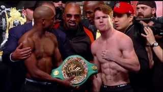 quotPesajequotFloyd Mayweather Vs Canelo Alvarez HD Español [upl. by Flanigan21]