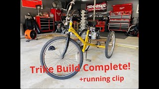 Motorized Trike Build Finale With Riding Clip [upl. by Lynnea908]