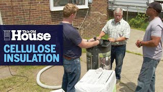 How to Blow in Cellulose Insulation  This Old House [upl. by Uriah]