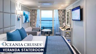 Oceania Regatta  Veranda Stateroom Full Walkthrough Tour amp Review  4K [upl. by Ddene]