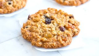 Chewy Oatmeal Raisin Cookies Recipe [upl. by Aissej]