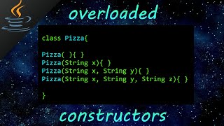 Java overloaded constructors 🍕 [upl. by Cymbre]