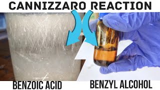 Cannizzaro Reaction  Benzyl alcohol and Benzoic Acid from Benzaldehyde [upl. by Macdougall]