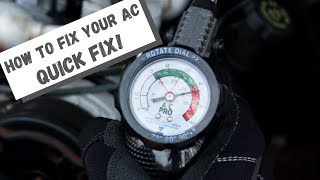 HOW TO FIX YOUR CAR AC OVER PRESSURIZED SYSTEM [upl. by Litt]