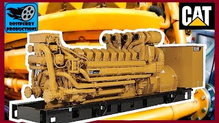 CAT C175 Masterpiece 4000HP V16 Diesel Generator Walk Through amp Warm Start [upl. by Ielhsa]