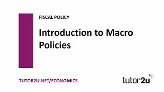 Fiscal Policy  Introduction to Macroeconomic Policies  Economics Revision [upl. by Blanchette297]