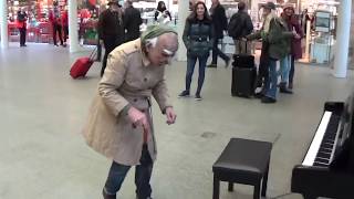 GRANDPA PLAYS DANCE MONKEY At The Mall On Piano [upl. by Arly]