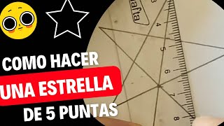 COMO HACER una ESTRELLA de 5 puntas ⭐️ HOW to MAKE a 5 POINT STAR ⭐️ [upl. by Cheung62]