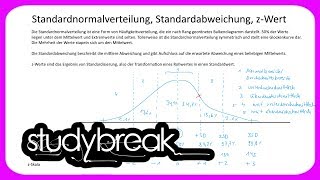 Standardnormalverteilung Standardabweichung ZWert  Diagnostik [upl. by Annahsad]