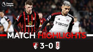 HIGHLIGHTS  Bournemouth 30 Fulham  Boxing Day Defeat [upl. by Euqinim]