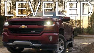 2018 Silverado Leveling Kit Install [upl. by Gaidano201]