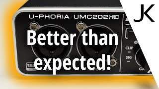 Behringer UMC202HD review with noise measurement [upl. by Ainud463]