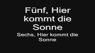 Rammstein  Sonne lyrics HD [upl. by Ailbert]