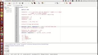 Fortran Programming Tutorials Revised  015  Characters Strings String Arrays [upl. by Pearson]