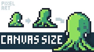 What Canvas Size Should you use for Pixel Art Pixel Art Tutorial [upl. by Ydnac]