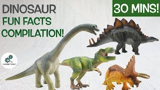 Learn about DINOSAURS  Fun amp Educational Compilation  Jurassic World Dominion Dinosaur Facts [upl. by Hulen]