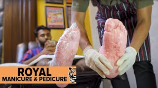 Manicure amp Pedicure at Salon  ASMR  Munna amp Guys [upl. by Also]