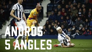 Andros Townsends solo goal v West Brom 04032017 [upl. by Anyl]