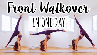 How to do a Front Walkover in One Day [upl. by Goran]