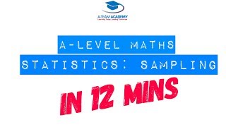 A LEVEL MATHS  STATISTICS SAMPLING  FULL BREAKDOWN  AQA OCR MEI EDEXCEL [upl. by Asilet]