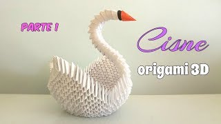 CISNE ORIGAMI 3DPRIMERA PARTEpaso a paso [upl. by Ayel81]