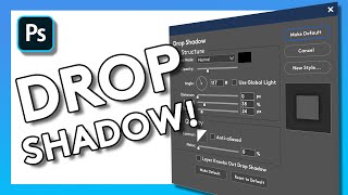 How to Add a Drop Shadow in Photoshop  Adobe Tutorial [upl. by Airdnala155]