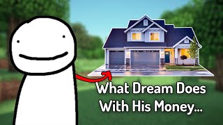 Dream Talks About What He Does With All His Money From Minecraft Manhunt Podcast and More [upl. by Ihskaneem]