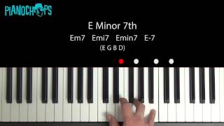 E minor 7 on Piano  Em7 [upl. by Virgy]