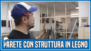 Parete con struttura in legno [upl. by Nilat]