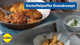 Kartoffelpuffer Rezept einfach  schnell amp einfach  Lidl Kochen [upl. by Eilema]