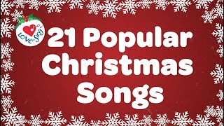 Top 21 Popular Christmas Songs and Carols Playlist 🎅🎄 [upl. by Sabas]