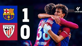 FC BARCELONA 1 vs 0 ATHLETIC CLUB  LALIGA 202324 MD10 [upl. by Panther]