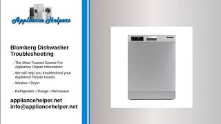 blomberg dishwasher troubleshooting [upl. by Garlaand49]