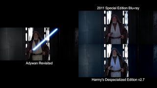 REVISITED Obiwan Kenobi vs Darth Vader  A New Hope 1977 Revisited Bluray DeEd [upl. by Meriel]