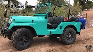 1965 Jeep CJ5 Restoration Full Video [upl. by Anitroc138]