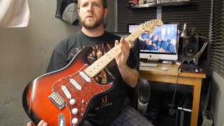 Squier by Fender Standard Stratocaster Antique Burst  Review Demo [upl. by Akived]