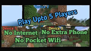 How To Play Minecraft Multiplayer Offline Upto 5 Players Lan Wifi [upl. by Lay]