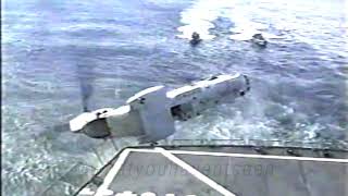 New Footage CH46 Sea Knight Crash on USNS Pecos [upl. by Adnauq373]