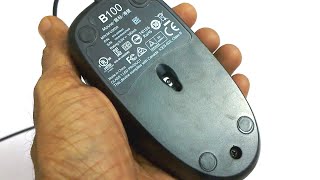 Logitech B100 Mouse Scroll Wheel Fix  Disassembly [upl. by Rodman433]